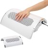 Műkörmös kéztámasz és porelszívó, manikűr porelszívó, 2 db zsákkal, 3 ventilátor, 40W