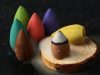Kerámia vízesés füstölőtartó + 10 füstölő – aromaterápiás illat kandalló, szürke, 20cm x 9cm 