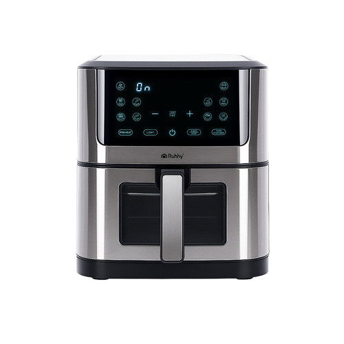 Ruhhy 8L XXL Zsíradékmentes, tapadásmentes forrólevegős fritőz – érintőpaneles Air Fryer