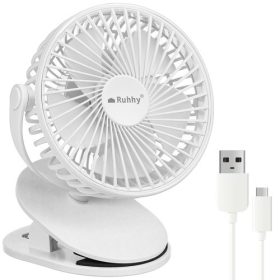 Ruhhy vezeték nélküli ventilátor, USB, fehér, 3in1