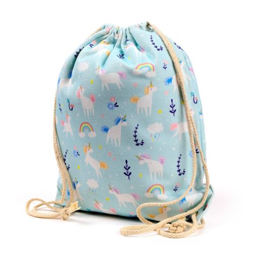 Unikornis Varázslat – Vászon Tornazsák Gyerekeknek (Pamut, 40×35 cm)