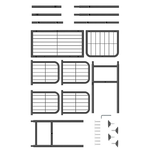 Ruhhy álló virágtartó, virágállvány, 6 szintes, 106 cm