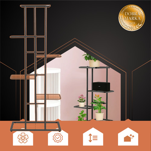 Ruhhy álló virágtartó, virágállvány, 6 szintes, 106 cm