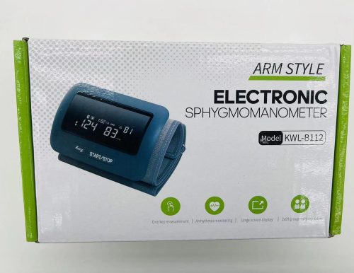 Felkaros vérnyomásmérő, elektronikus, nagy LCD kijelzős