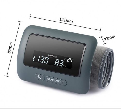 Felkaros vérnyomásmérő, elektronikus, nagy LCD kijelzős