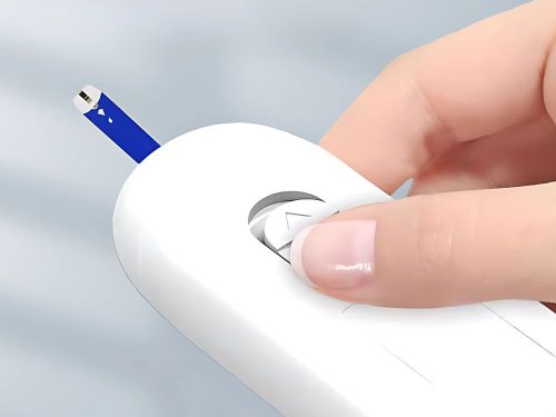 Digitális vércukormérő, vércukorszint mérő, LCD kijelzővel, ajándék 50 db tesztcsíkkal és 50 db lándzsával 