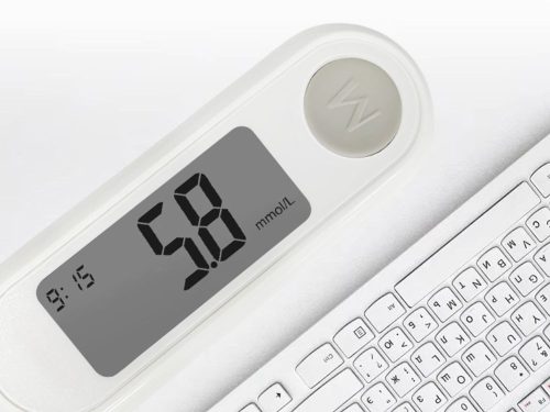 Digitális vércukormérő, vércukorszint mérő, LCD kijelzővel, ajándék 50 db tesztcsíkkal és 50 db lándzsával 