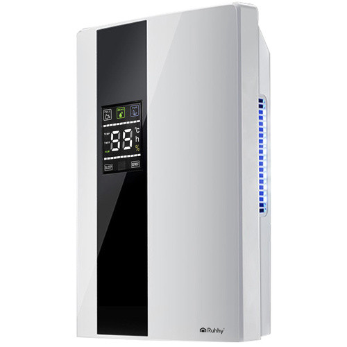 Ruhhy páramentesítő, légtisztító, érintőképernyős panellel, távirányítóval, intelligens, fehér
