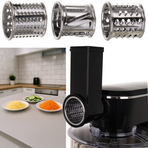 Ruhhy konhyai robotgép fűtött tállal, turmix géppel, húsdarálóval, kiegészítőkkel, 2300W