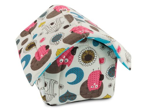 Kennel kutyák és macskák számára – M méret (32,5 × 28,5 × 33 cm), kivehető betéttel, cipzáros tetővel