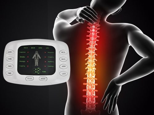 Elektrostimulátor, izomstimulátor, EMS, pulzáló masszírozó, digitális kijelző