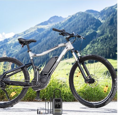 Elektromos vezeték nélküli pumpa, hordozható, autó- kerékpár kompresszor