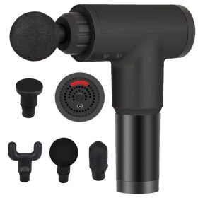   Masszázspisztoly – Vibrációs testmasszírozó 6 sebességfokozattal, 4 fej