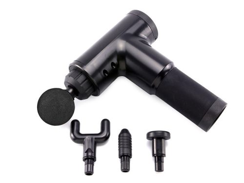 Masszázspisztoly – Vibrációs testmasszírozó 6 sebességfokozattal, 4 fej