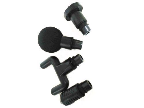 Masszázspisztoly – Vibrációs testmasszírozó 6 sebességfokozattal, 4 fej