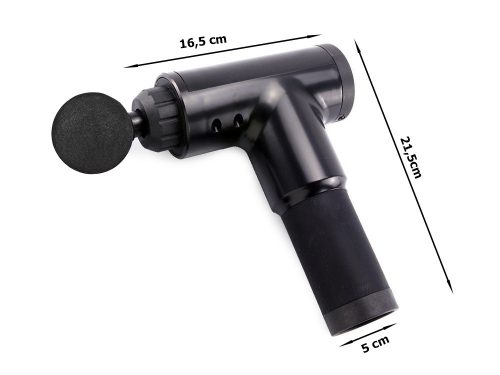 Masszázspisztoly – Vibrációs testmasszírozó 6 sebességfokozattal, 4 fej