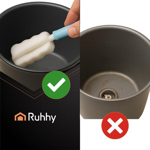 RUHHY elektromos tejhabosító LED kijelzővel – krémes hab pillanatok alatt