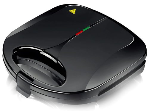 Grill típusú szendvicssütő – Panini, pirítós és tortilla sütő, tapadásmentes bevonattal, 750 W