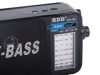 Konyharádió / hordozható építési rádió – RDD RD-306 X-BASS, FM/AM/SW, újratölthető, zseblámpával