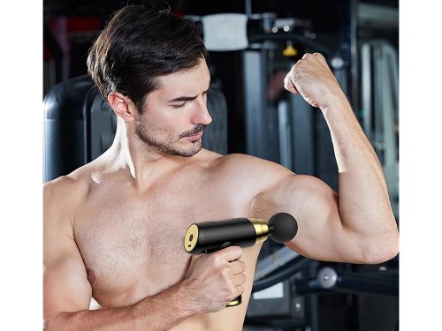 Masszázspisztoly – Vibrációs testmasszírozó, 4 fej