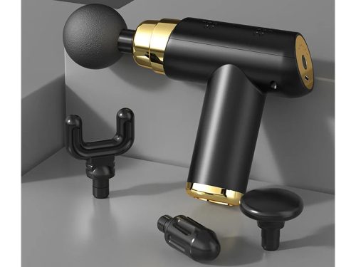 Masszázspisztoly – Vibrációs testmasszírozó, 4 fej