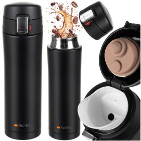   Termobögre / termosz pohár forró italokhoz – 440 ml, szivárgásmentes, RUHHY