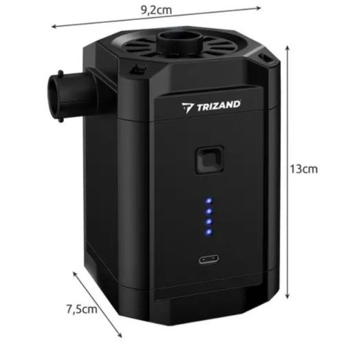 Akkumulátoros szivattyú matracokhoz, csónakokhoz, labdákhoz – USB-C, 5000 mAh