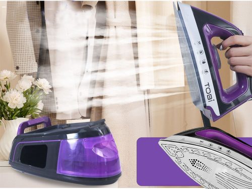 Gőzfejlesztős vasaló állomással – kerámia bevonat, 2400 W, TOBI Steam Surge PRO