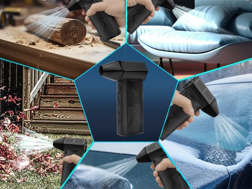 Nagy teljesítményű elektromos fúvóka – akkumulátoros portalanító számítógéphez és elektronikához