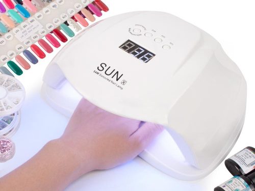 SUN X5 PLUS Körömlámpa 54W, műkörmös lámpa – 36 LED, UV/LED hibrid és zselés lakkokhoz