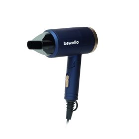   Összecsukható utazó hajszárító 1300 W – kompakt, matt sötétkék/arany