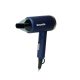 Összecsukható utazó hajszárító 1300 W – kompakt, matt sötétkék/arany