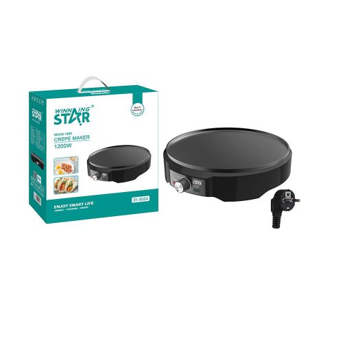 Elektromos palacsintasütő 30 cm – tapadásmentes bevonattal, 1200 W