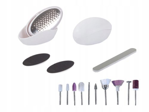 Pedi Mate manikűr és pedikűr készlet – 14 darabos, Ped Egg lábreszelőkkel