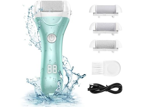 Elektromos sarokreszelő LCD kijelzővel – bőrkeményedés eltávolító készlet 3 görgővel