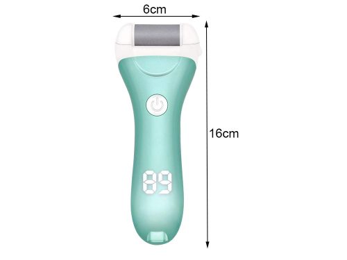 Elektromos sarokreszelő LCD kijelzővel – bőrkeményedés eltávolító készlet 3 görgővel