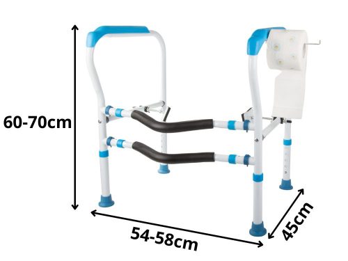 Állítható WC kapaszkodó időseknek – stabil, csúszásmentes WC fogantyú korlát