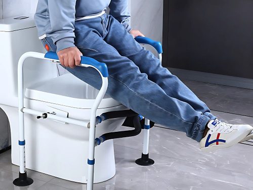 Állítható WC kapaszkodó időseknek – stabil, csúszásmentes WC fogantyú korlát