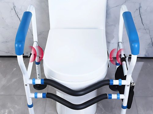 Állítható WC kapaszkodó időseknek – stabil, csúszásmentes WC fogantyú korlát