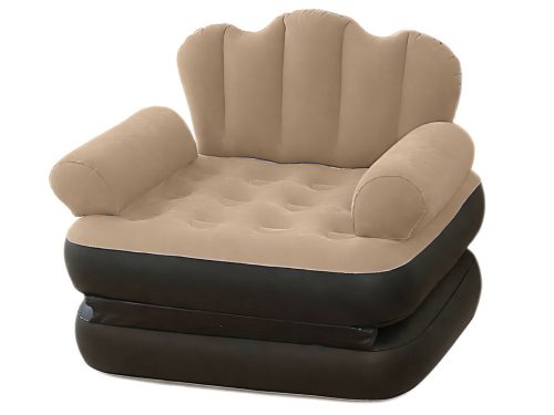 2-in-1 felfújható kanapé fotel – összecsukható ágy háttámlával és karfával