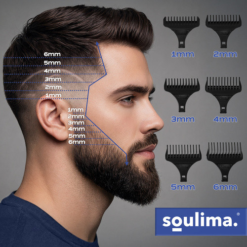 Soulima 4in1 Professzionális Trimmelő Gép – Újratölthető Akkumulátorral és Precíziós Vágófejjel