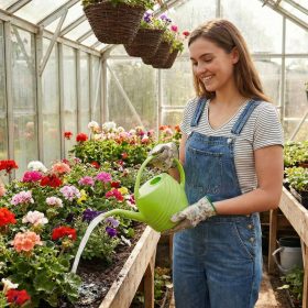 Öntözőkanna 1,45 L - zöld -  30 x 20 cm