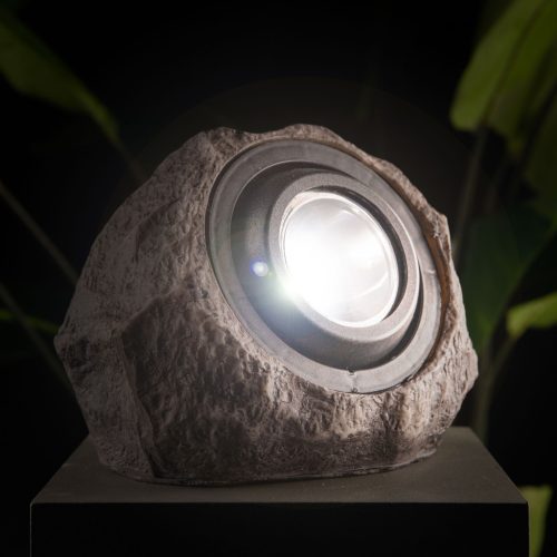 LED-es kültéri szolár lámpa - szikla, kő - fehér SMD LED - 20 x 12 x 16 cm