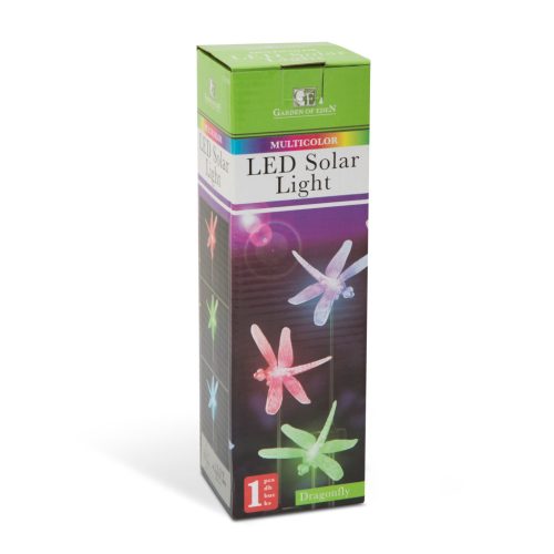 RGB LED-es szolár lámpa - szitakötő