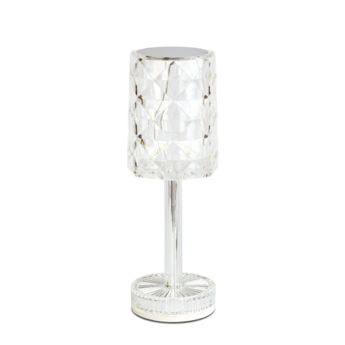 Asztali lámpa - átlátszó - állítható színhőm, fényerő - akkumulátoros - USB