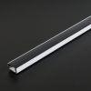 LED aluminium profil sín - 2000 x 17 x 8 mm - U profil - fehér