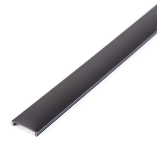 LED aluminium profil takaró búra - fekete - 2000 mm (41011A2-höz)