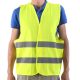 Fényvisszaverő biztonsági mellény – 2. osztály, sárga – EN ISO 20471 tanúsítvánnyal