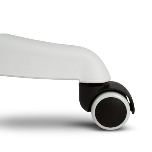 Irodai forgószék - karfával - fehér/kék - 58 x 48 / 50 x 50 cm