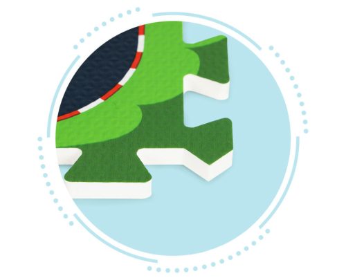 Habszivacs puzzle szőnyeg városi utcák